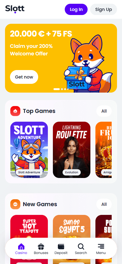 Slott Casino Mobile screenshot